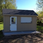 10x16 Gable Waterford WI with steeper roof